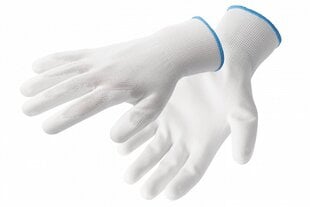 Перчатки рабочие белые полиэстер/полиуретан размер 11, 12 шт., HT5K226-11, Hogert цена и информация | Рабочие перчатки | 220.lv