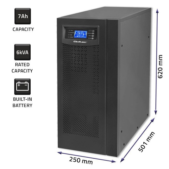 Qoltec 53982 cena un informācija | UPS- Nepārtrauktās barošanas bloki | 220.lv