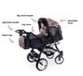 Universālie rati ar autokrēsliņu 3in1 Urbano Travel System, sarkani cena un informācija | Bērnu rati | 220.lv