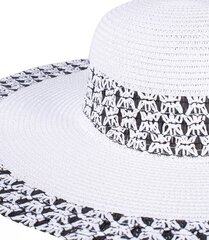 Модная большая плетеная шапка с контрастным ажуром. цена и информация | Женские шапки | 220.lv