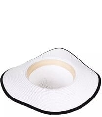 Женская соломенная шляпа из рафии с черной окантовкой цена и информация | Женские шапки | 220.lv