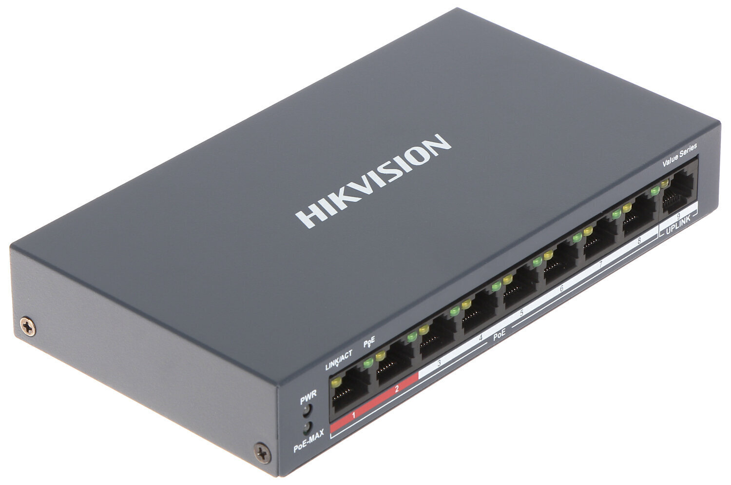 Hikvision DS-3E0109P-E/M cena un informācija | Komutatori (Switch) | 220.lv