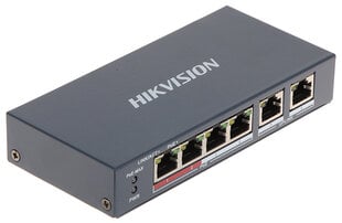КОММУТАТОР POE DS-3E0106P-E/M 4-ПОРТОВЫЙ Hikvision цена и информация | Коммутаторы (Switch) | 220.lv