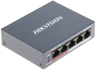 КОММУТАТОР POE DS-3E0105P-E/M(B) 4-ПОРТОВЫЙ Hikvision цена и информация | Коммутаторы (Switch) | 220.lv