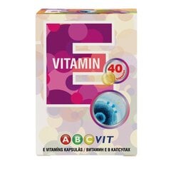 Uztura bagātinātājs ABCVIT E Vitamin, 40kapsulas cena un informācija | Vitamīni, preparāti, uztura bagātinātāji labsajūtai | 220.lv