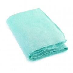 Меланжевое хлопковое одеяло 75х100 зеленое цена и информация | Покрывала, пледы | 220.lv