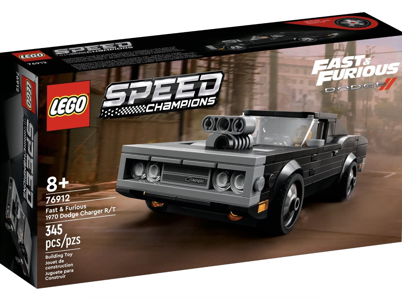 76912 LEGO® Speed Champions Fast & Furious 1970 Dodge Charger R/T цена и информация | Konstruktori | 220.lv