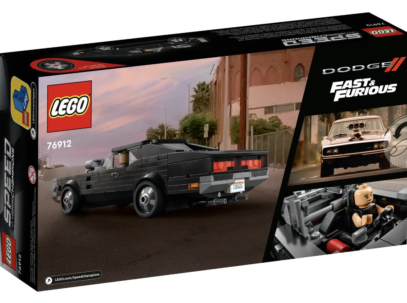 76912 LEGO® Speed Champions Fast & Furious 1970 Dodge Charger R/T cena un informācija | Konstruktori | 220.lv