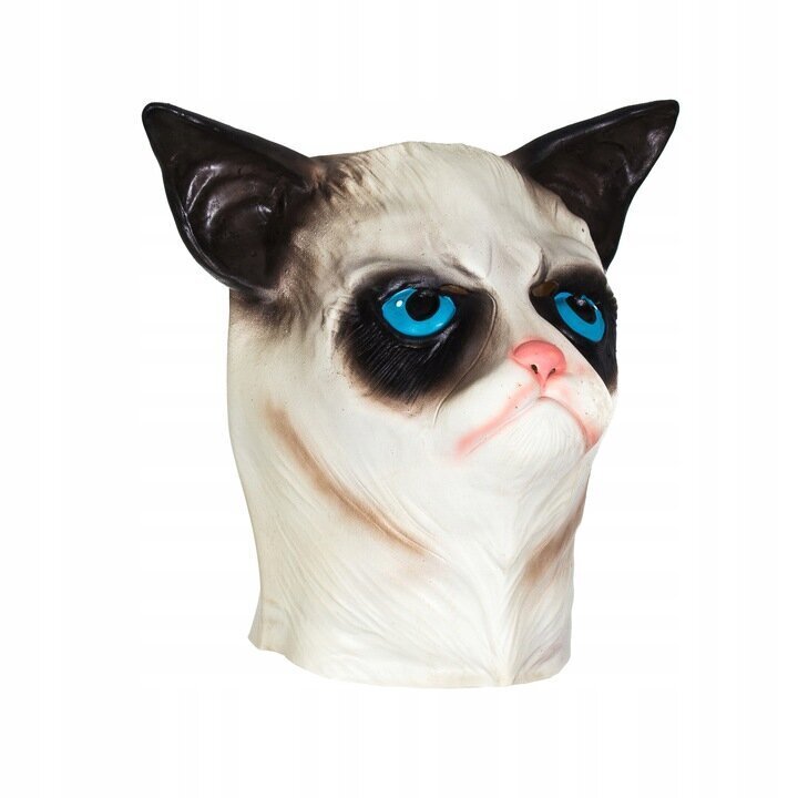 Grumpy Cat lateksa maska cena un informācija | Karnevāla kostīmi, maskas un parūkas | 220.lv