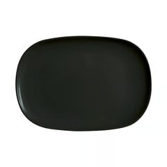 Luminarc šķīvis Diwali, melns, 34x24 cm цена и информация | Посуда, тарелки, обеденные сервизы | 220.lv