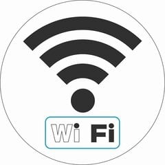 Наклейка-вывеска WIFI ZONE, 90х90мм цена и информация | Информационные знаки | 220.lv