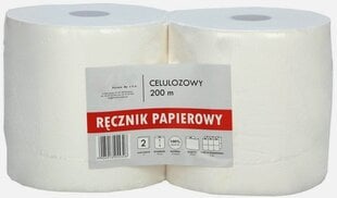 Полотенца бумажные, рулон, 200 м, 2 слоя, целлюлоза. 1 рулон цена и информация | Туалетная бумага, бумажные полотенца | 220.lv