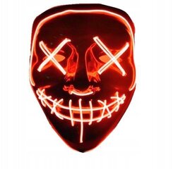 Светодиодная светящаяся маска для лица цена и информация | Карнавальные костюмы, парики и маски | 220.lv