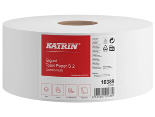 Туалетная бумага KATRIN Classic Gigant S2, рулон, 100м, 2 слоя, смешанное волокно. 1 рулон. цена и информация | Туалетная бумага, бумажные полотенца | 220.lv