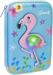 Penālis ar LED lampu 3D Flamingo Qitong, zils cena un informācija | Penāļi | 220.lv