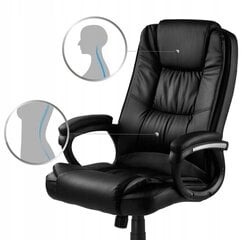 Biroja krēsls, melns, augstums 125 cm cena un informācija | Biroja krēsli | 220.lv