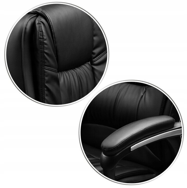 Biroja krēsls, melns, augstums 125 cm цена и информация | Biroja krēsli | 220.lv