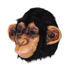 Šimpanzes galvas maska no lateksa цена и информация | Карнавальные костюмы, парики и маски | 220.lv