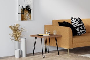 Kafijas galdiņš Asir, 50x43x50 cm, brūns/melns cena un informācija | Žurnālgaldiņi | 220.lv