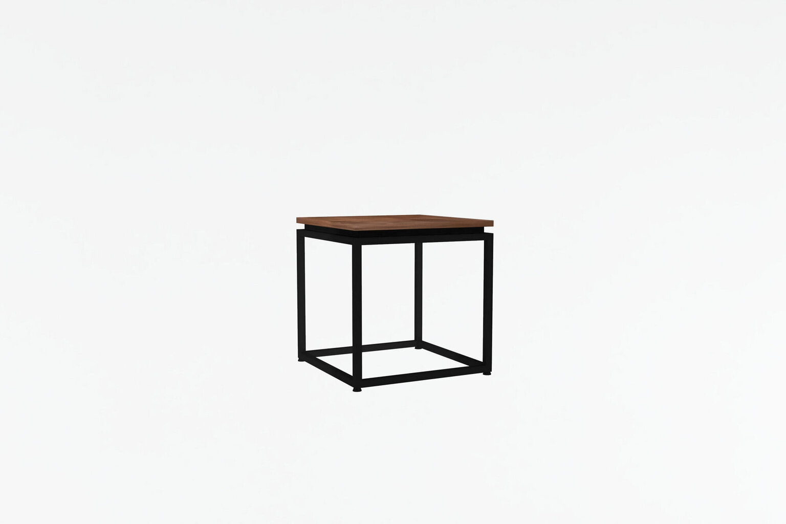 Kafijas galdiņš Asir, 45x45,5x45 cm, melns/brūns cena un informācija | Žurnālgaldiņi | 220.lv