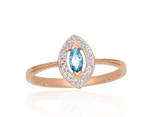 Золотое кольцо с бриллиантами "Александрия V" DS01G684 цена и информация | Кольца | 220.lv