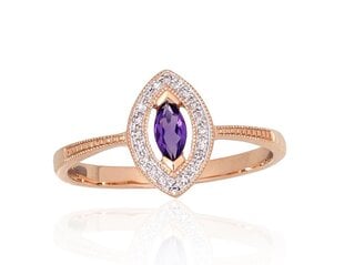 Золотое кольцо с бриллиантами "Александрия II" DS01G681 цена и информация | Кольца | 220.lv