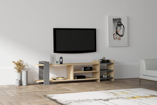 TV statīvs Asir, 153,6x40x26 cm, bēšs/pelēks cena un informācija | TV galdiņi | 220.lv