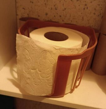 Sienas tualetes papīra turētājs, sarkans цена и информация | Vannas istabas aksesuāri | 220.lv