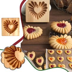 деревянная жестянка для печенья цена и информация | Формы, посуда для выпечки | 220.lv