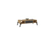 Kafijas galdiņš Asir, 100x28,2x50 cm, bēšs/pelēks cena un informācija | Žurnālgaldiņi | 220.lv