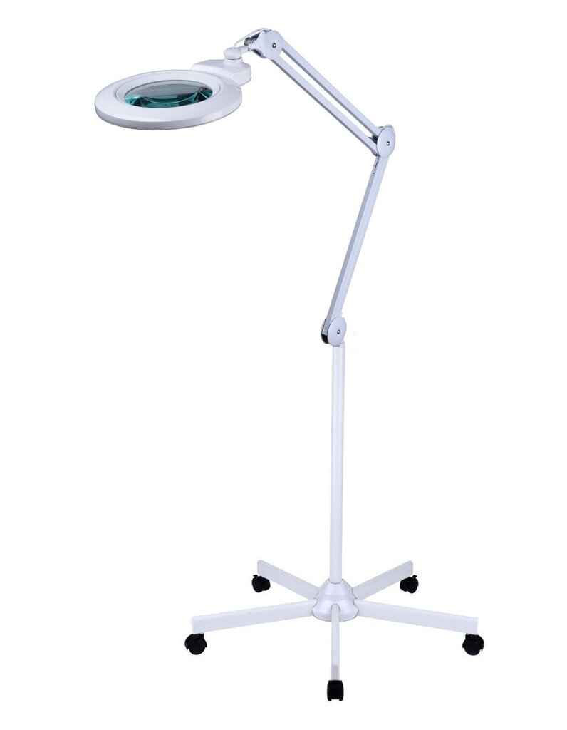 Kosmetoloģijas LED lampa ar lupu 3D, balta AF-0031 cena un informācija | Mēbeles skaistumkopšanas saloniem | 220.lv