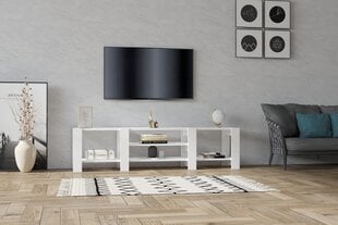 TV galdiņš Asir, 159,8x40x33,6 cm, balts cena un informācija | TV galdiņi | 220.lv