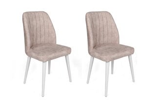 Набор из 2 стульев Asir, розовый/белый цена и информация | Стулья для кухни и столовой | 220.lv
