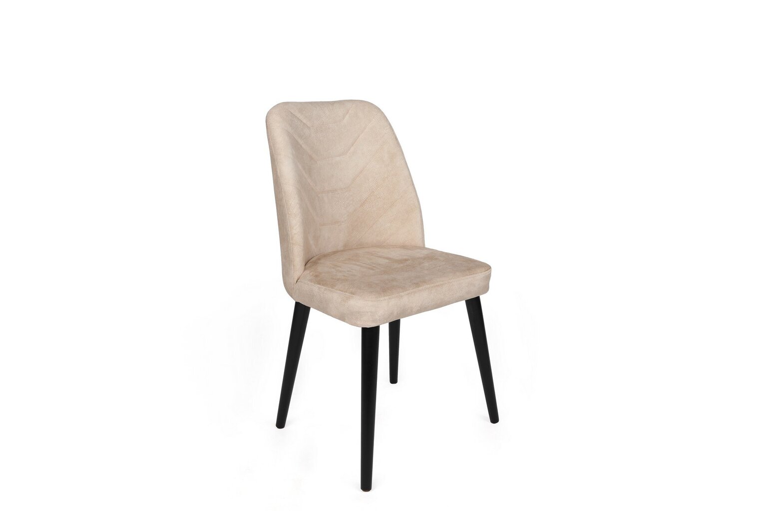 2 Krēslu komplekts Asir, 50x90x49 cm, bēšs/melns cena un informācija | Virtuves un ēdamistabas krēsli | 220.lv