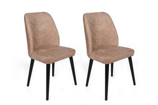 Набор из 2 стульев Asir, 50x90x49 см, светло-коричневый/черный цена и информация | Стулья для кухни и столовой | 220.lv