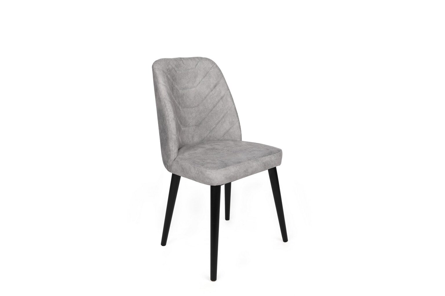 2 Krēslu komplekts Asir, 50x90x49 cm, pelēks/melns cena un informācija | Virtuves un ēdamistabas krēsli | 220.lv