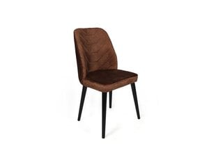 2 Krēslu komplekts Asir, 50x90x49 cm, brūns/melns cena un informācija | Virtuves un ēdamistabas krēsli | 220.lv