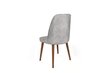2 Krēslu komplekts Asir, 50x90x49 cm, pelēks/brūns cena un informācija | Virtuves un ēdamistabas krēsli | 220.lv