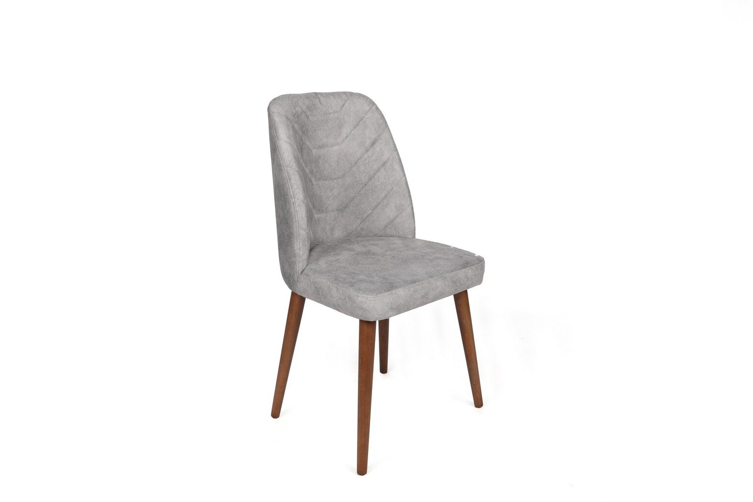 2 Krēslu komplekts Asir, 50x90x49 cm, pelēks/brūns cena un informācija | Virtuves un ēdamistabas krēsli | 220.lv