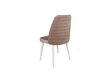2 Krēslu komplekts Asir, 50x90x49 cm, bēšs/balts cena un informācija | Virtuves un ēdamistabas krēsli | 220.lv