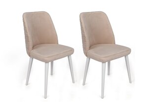 Набор из 2 стульев Asir, 50x90x49 см, розовый/белый цена и информация | Стулья для кухни и столовой | 220.lv