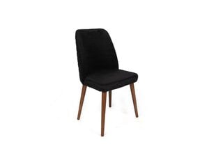 2 Krēslu komplekts Asir, 50x90x49 cm, melns/brūns cena un informācija | Virtuves un ēdamistabas krēsli | 220.lv