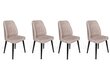 4-daļīgs krēslu komplekts Asir, rozā/melns cena un informācija | Virtuves un ēdamistabas krēsli | 220.lv