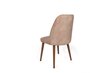 4 krēslu komplekts Asir, 50x90x49 cm, gaiši brūns/brūns cena un informācija | Virtuves un ēdamistabas krēsli | 220.lv