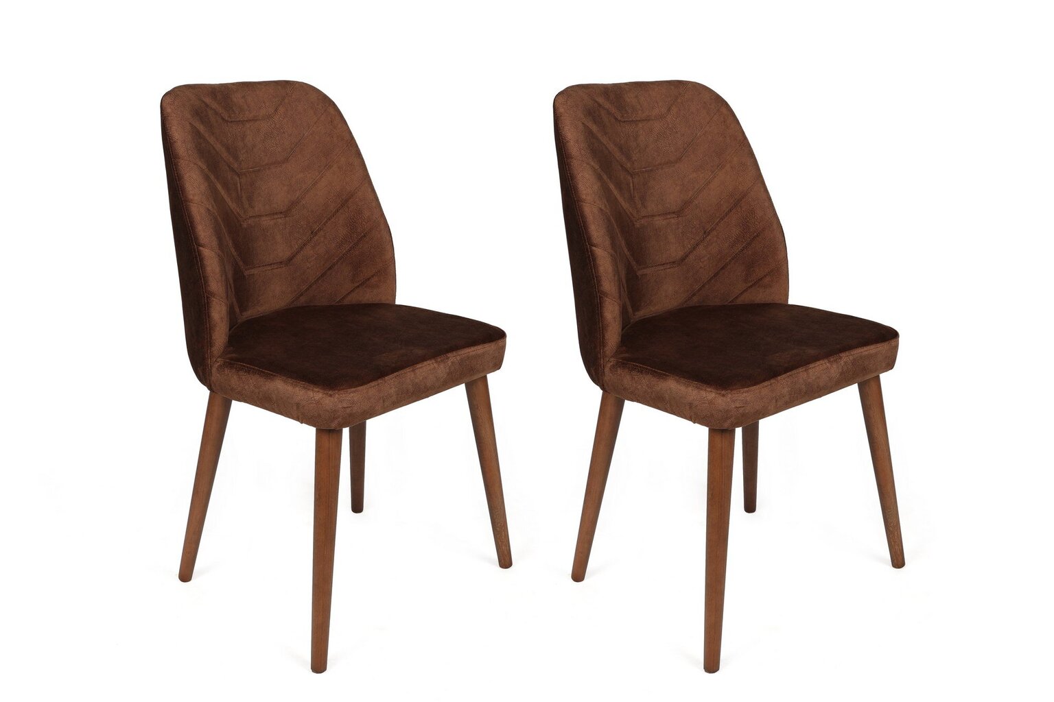 4 krēslu komplekts Asir, 50x90x49 cm, brūns cena un informācija | Virtuves un ēdamistabas krēsli | 220.lv