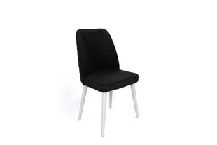 4 krēslu komplekts Asir, 50x90x49 cm, melns/balts cena un informācija | Virtuves un ēdamistabas krēsli | 220.lv