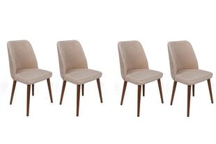 4 krēslu komplekts Asir, 50x90x49 cm, rozā/brūns cena un informācija | Virtuves un ēdamistabas krēsli | 220.lv