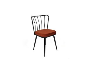 4 Krēslu komplekts Asir, sarkans/melns cena un informācija | Virtuves un ēdamistabas krēsli | 220.lv