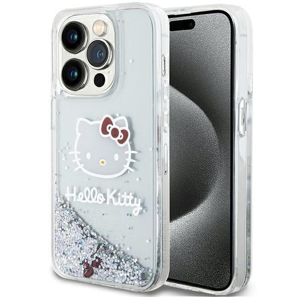 Hello Kitty Liquid Glitter Charms Kitty Head Iphone 13 Pro cena un informācija | Telefonu vāciņi, maciņi | 220.lv
