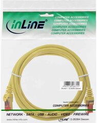 InLine, RJ45 S/FTP Cat.6, 0,5 м (76450Y) цена и информация | Кабели и провода | 220.lv